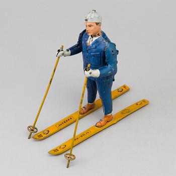 a Lehmann "Ski Rolf" tin toy, Germany 1930-1941.