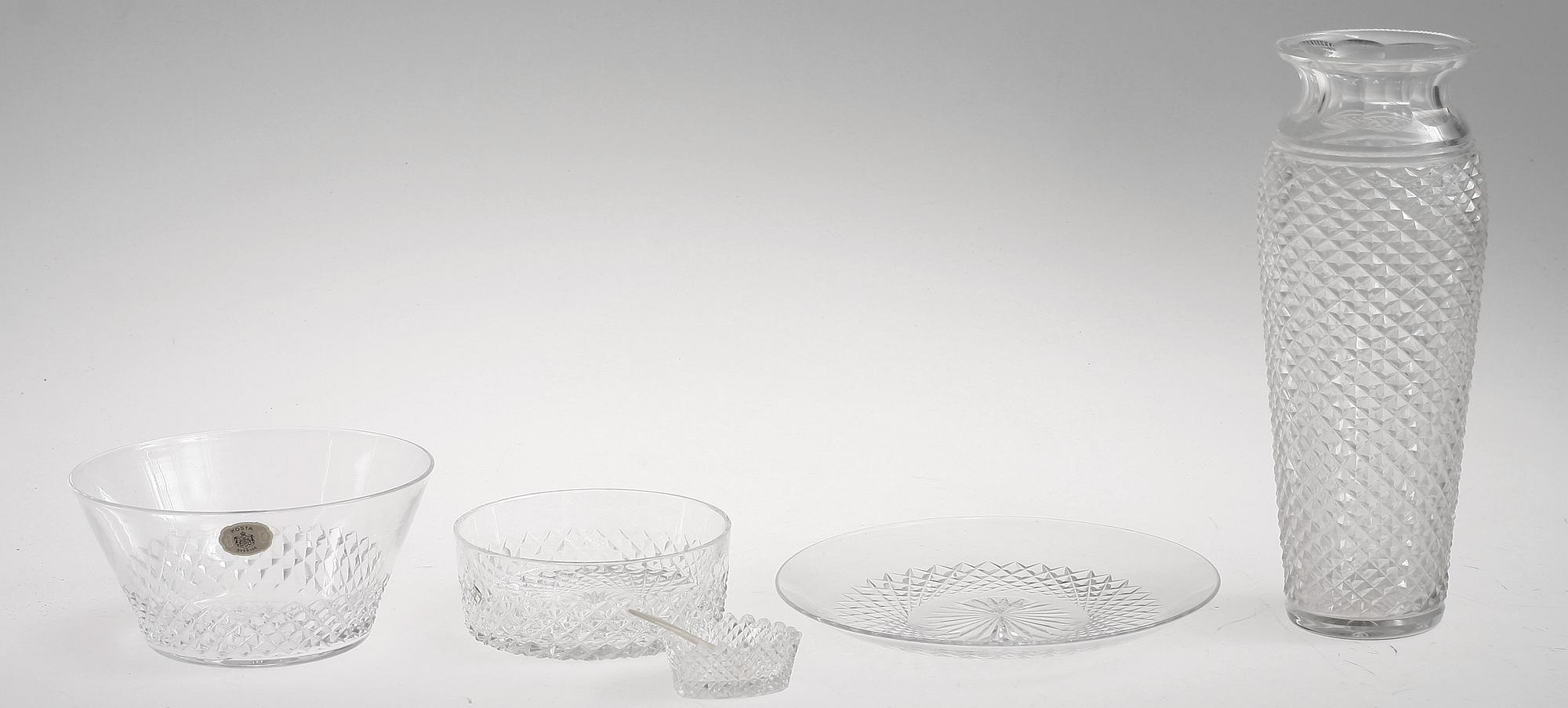 GLASSERVIS, 262 delar, glas, Kosta.