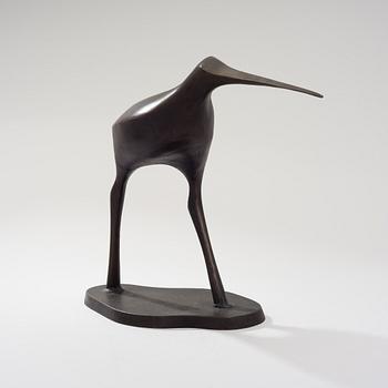 TAPIO WIRKKALA, A SET OF THREE BIRDS SCULPTURES. Snipes. Signed TW. Mid 1970s.