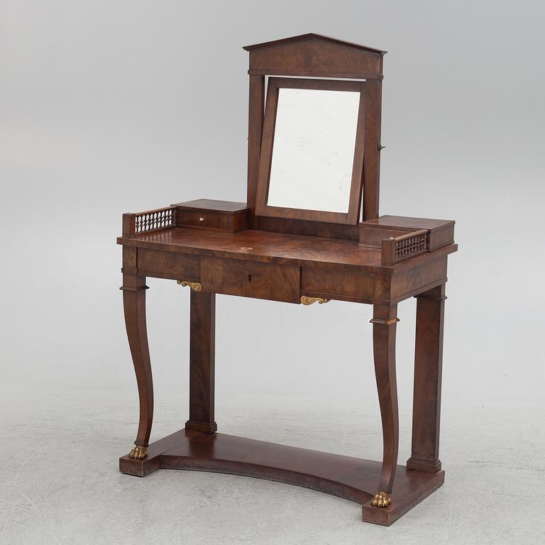 Lorentz Wilhelm Lundelius, dressing table, Stockholm work, Empire, first half of the 19th century.