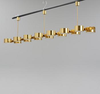 Hans-Agne Jakobsson, a monumental ceiling lamp model T 261/14, Hans-Agne Jakobsson AB, Markaryd, 1950s-60s.