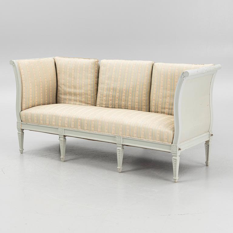 A Gustavian style sofa, 19th Century.