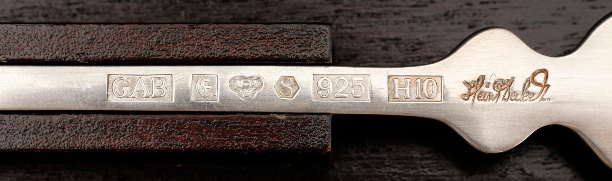 SKED, sterlingsilver, GAB, 1982. Vikt 171 g.