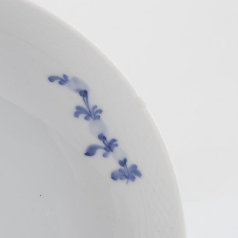 An 80-piece porcelain dinner service, "Blue flower", Royal Copenhagen, Denmark.