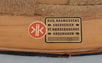 KAARE KLINT, karmstol, Rud Rasmussens snedkerier, Danmark, modell 3758 A.