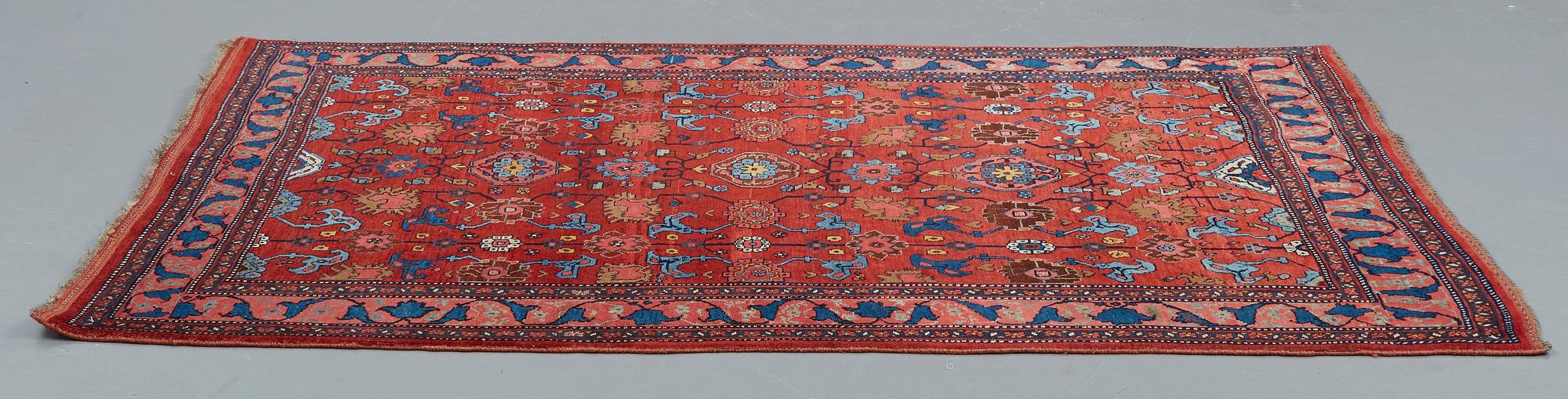 MATTA, semiantik Bidjar, ca 203 x 144,5 cm (samt kortsidorna med 2,5 respektive 3 cm slätväv).