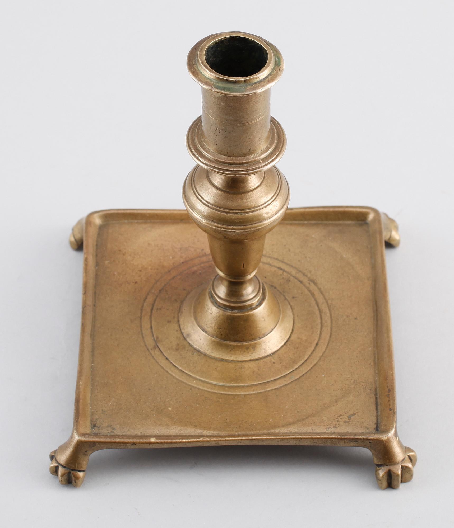 LJUSSTAKE, mässing, barock, 1600-tal.