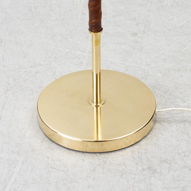 Harald Notini, or Uno Westerberg, a brass floor lamp, model 15750, Arvid Böhlmarks Lamp Factory, Stockholm, 1950s.