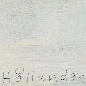 GUNNAR HÅLLANDER, olja på pannå, sign. o dat. 1978.