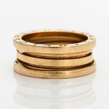 Bulgari, an 18K gold 'B.Zero1' ring.