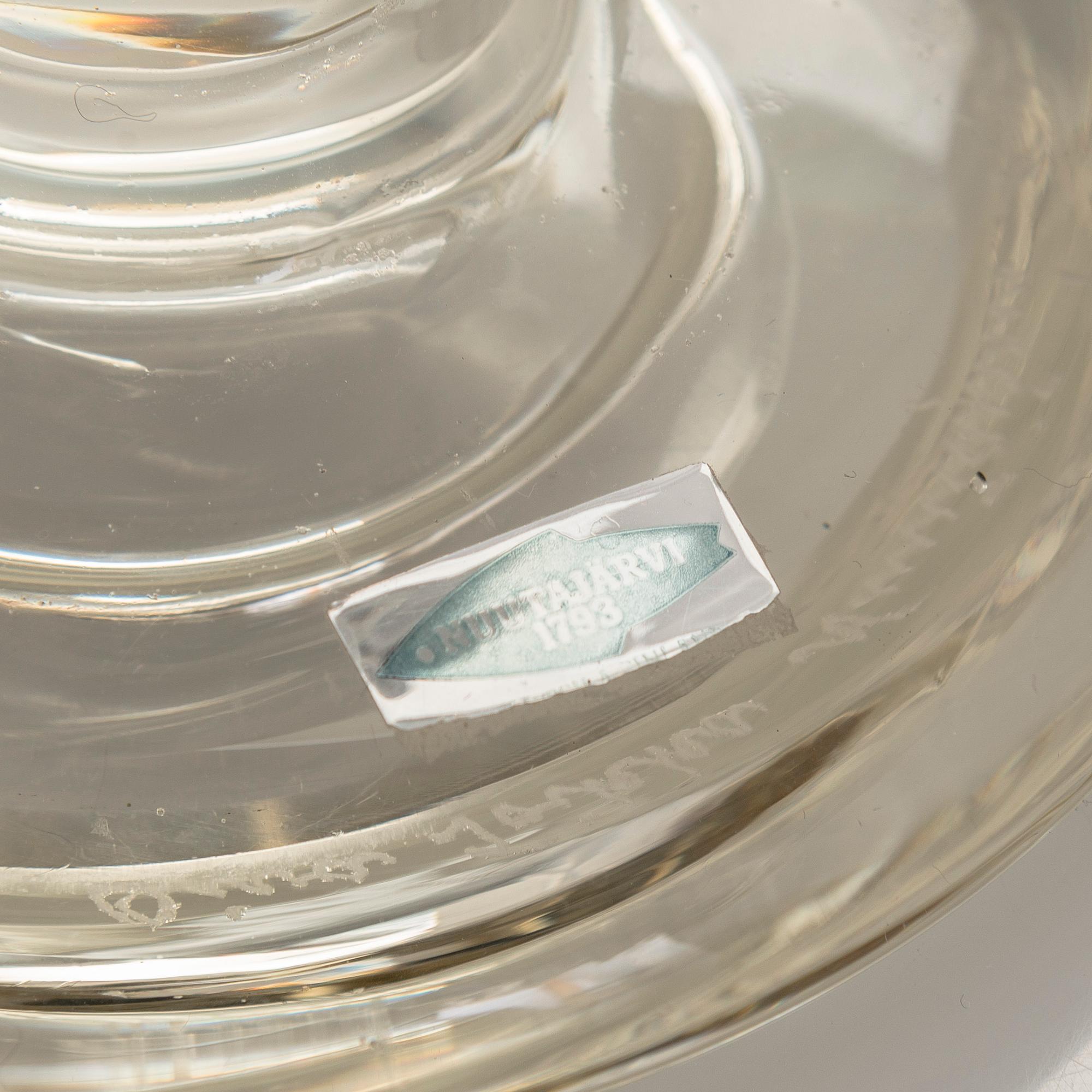 Oiva Toikka, glasskulptur, signerad Oiva Toikka Nuutajärvi Notsjö.