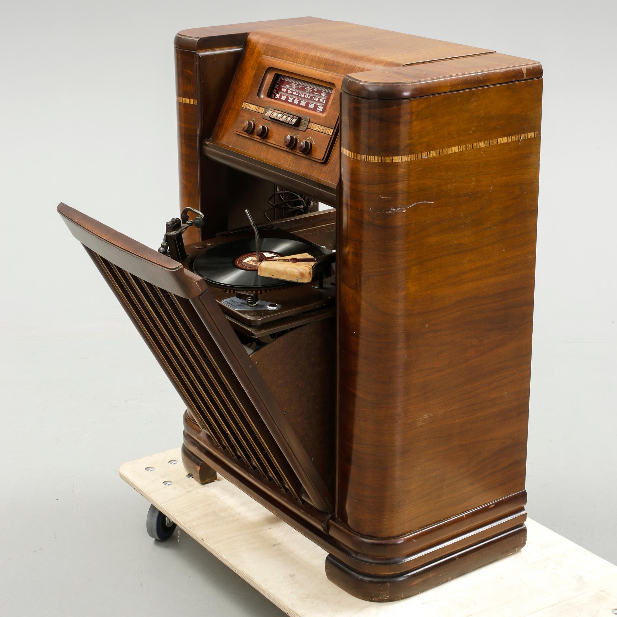 SKIVSPELARE/RADIO, Philco, 1900-talets första hälft.