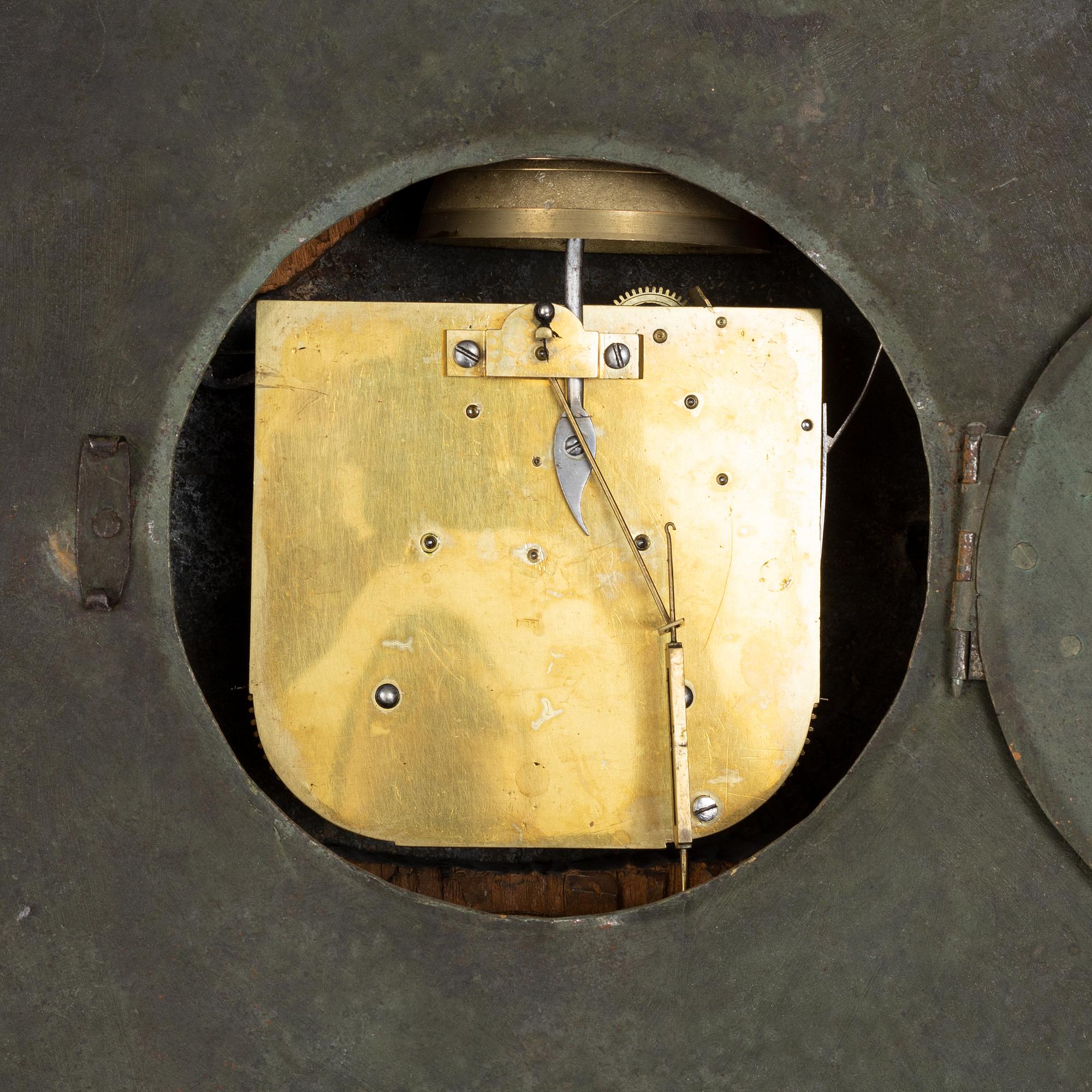 A Gustavian pendulum wall clock.