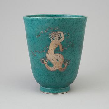 WILHELM KÅGE, an 'Argenta' stoneware vase from Gustavsberg, 1949.