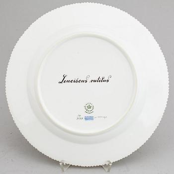 A set of six Royal Copenhagen 'Fauna Danica' dishes, Denmark, 20th Century.