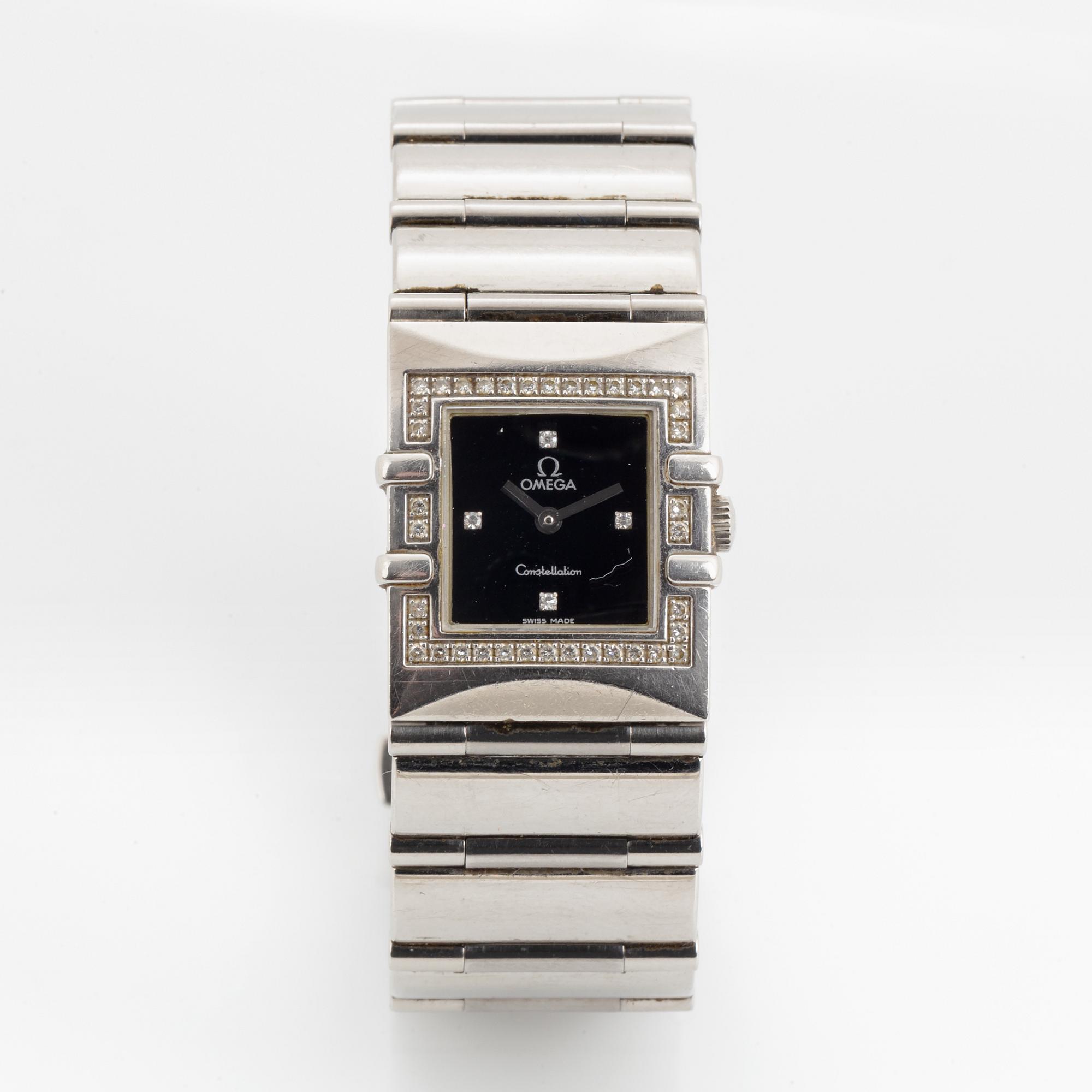 Omega, Constellation, Quadra, wristwatch, 19 x 24 mm.