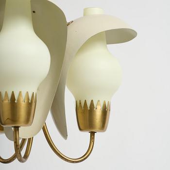 Hans Bergström, a rare ceiling lamp model "98", ateljé Lyktan, Åhus, 1940s-50s.