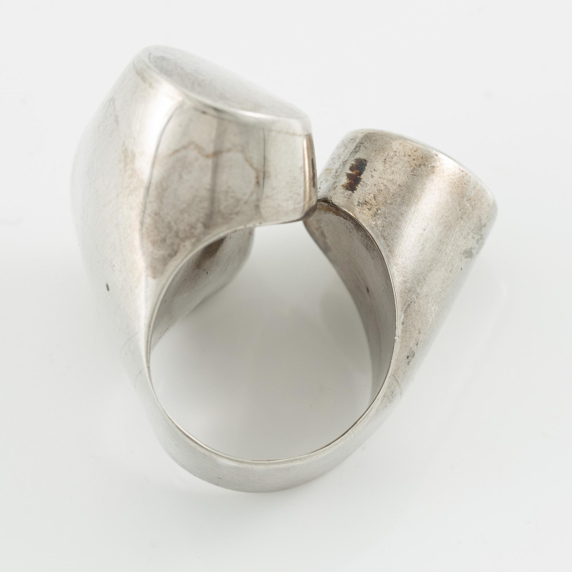 Jan-Christer Lundqvist, ring, sterlingsilver, Skövde 1975.