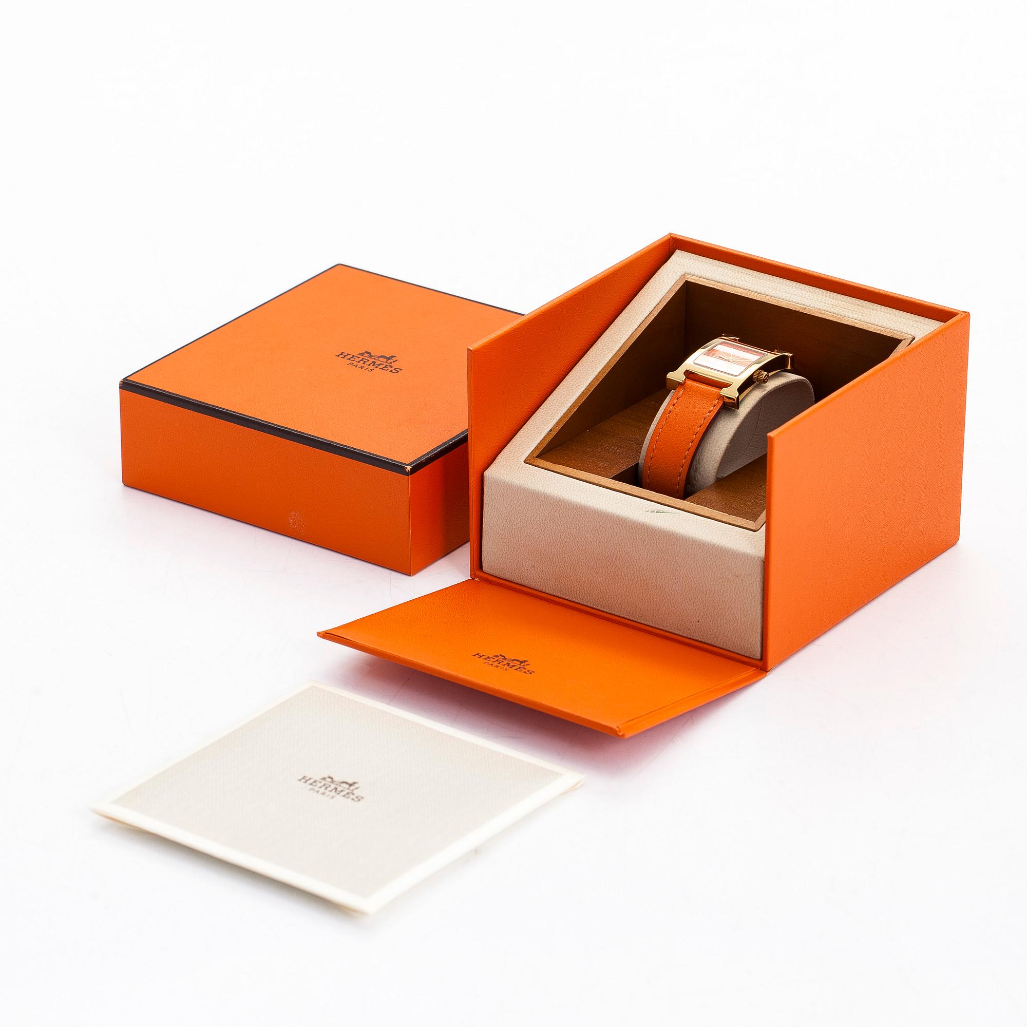 Hermès, Heure H, wristwatch, 21 mm.