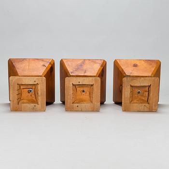 Three mid-20th century stools Finland.