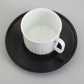 A 'Variation' porcelain coffee service by Tapio Wirkkala, Rosenthal Studio-linie, designed in 1962.