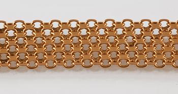 ARMLÄNK, 18K guld, Ädelsmycken, Stockholm, 1963. Vikt 33,7 gram.