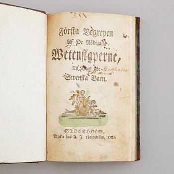 Böcker,  5 st, 1700-tal.