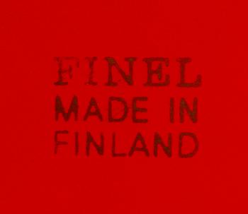 TALLRIKAR, 6 st, emaljerad plåt, Kaj Franck, Finel, Finland, 1960-tal.