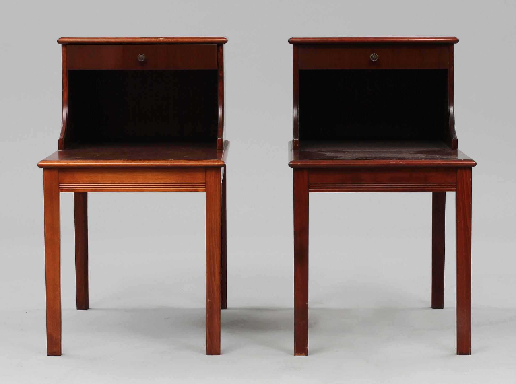 SÄNGBORD, ett par, Ferdinand Lundqvist, 1900-tal.