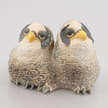Paul Hoff, a 'Strix Nebulosa' stoneware sculpture, Gustavsbergs studio 1991.