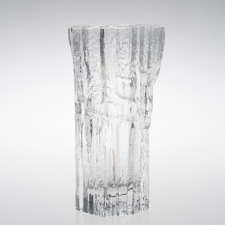 A 'Marmora' glass vase signed Tapio Wirkkala 3544. Iittala. Designed in 1967.