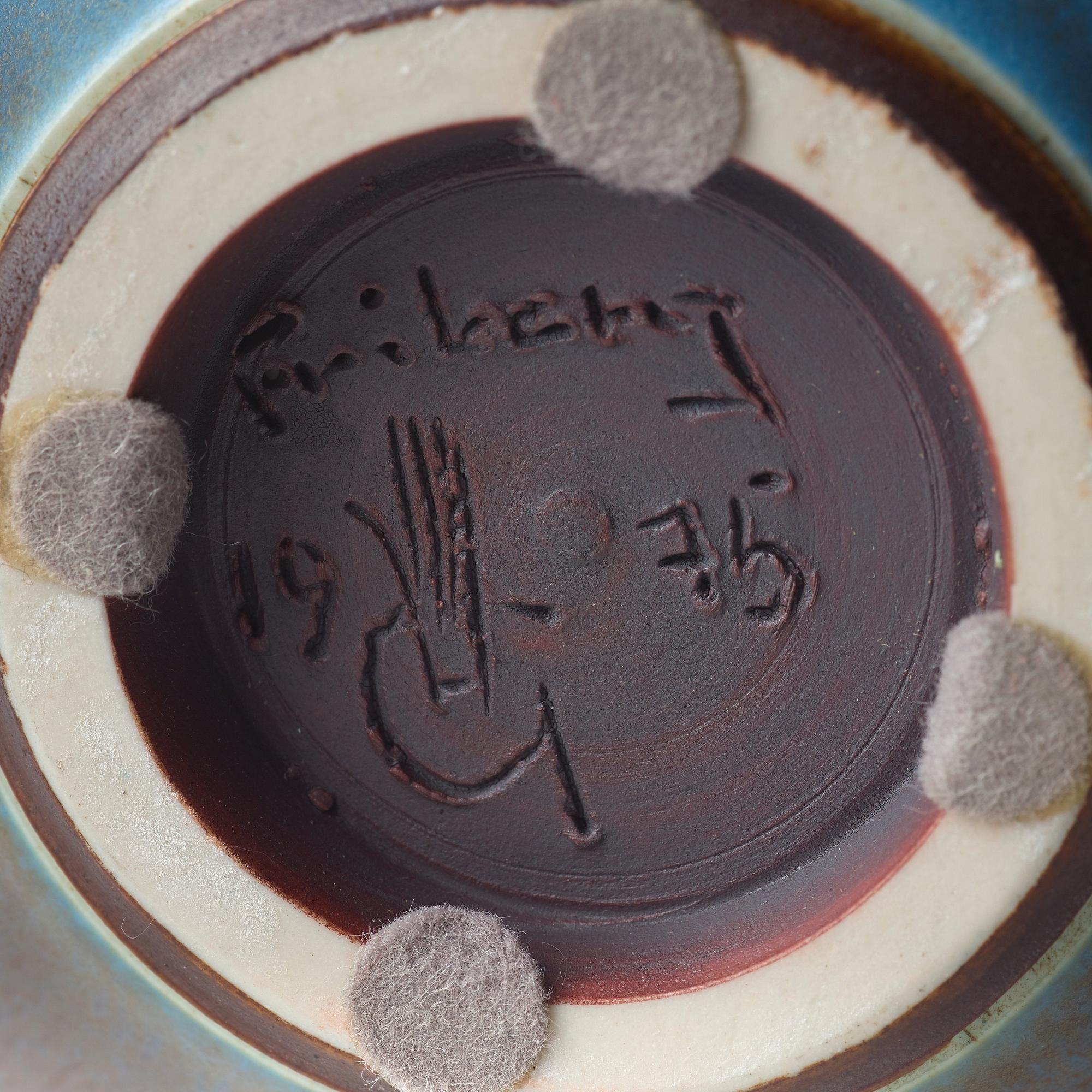 Berndt Friberg, a stoneware vase, Gustavsberg studio, Sweden 1975.