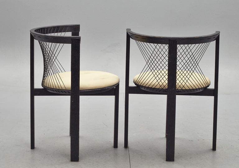 STOLAR, 4 st, "String Chair", Niels Jörgen Haugesen, Danmark.