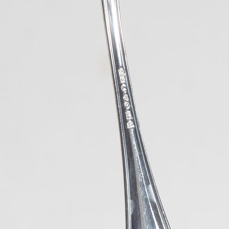 Tea and coffee spoons, 48 pieces, silver, "Svensk" model, including GAB, Stockholm, 1964.