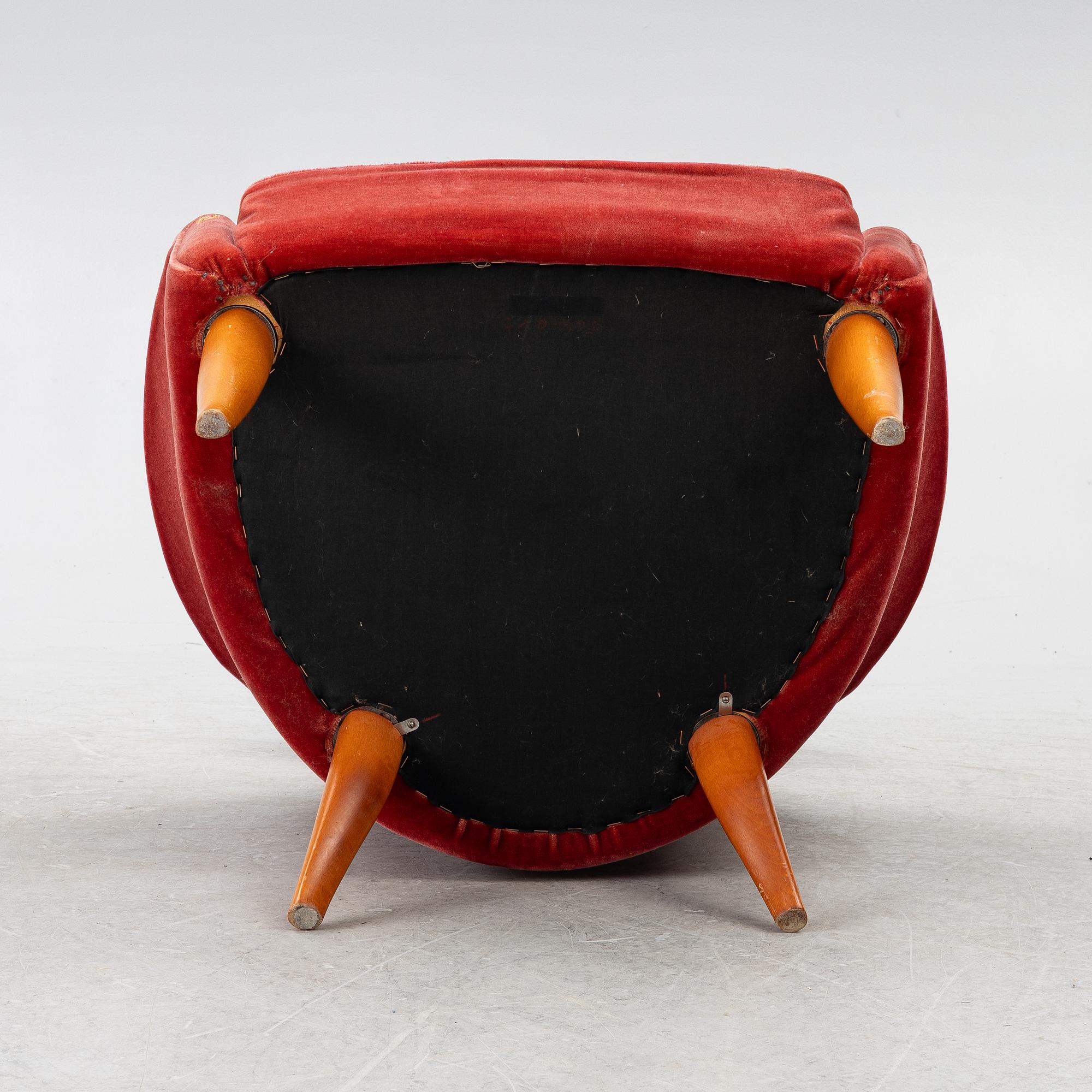 Kerstin Hörlin-Holmquist, an armchair, "Stora Eva" from the series "Paradiset", Triva, Nordiska Kompaniet, mid-20th century.