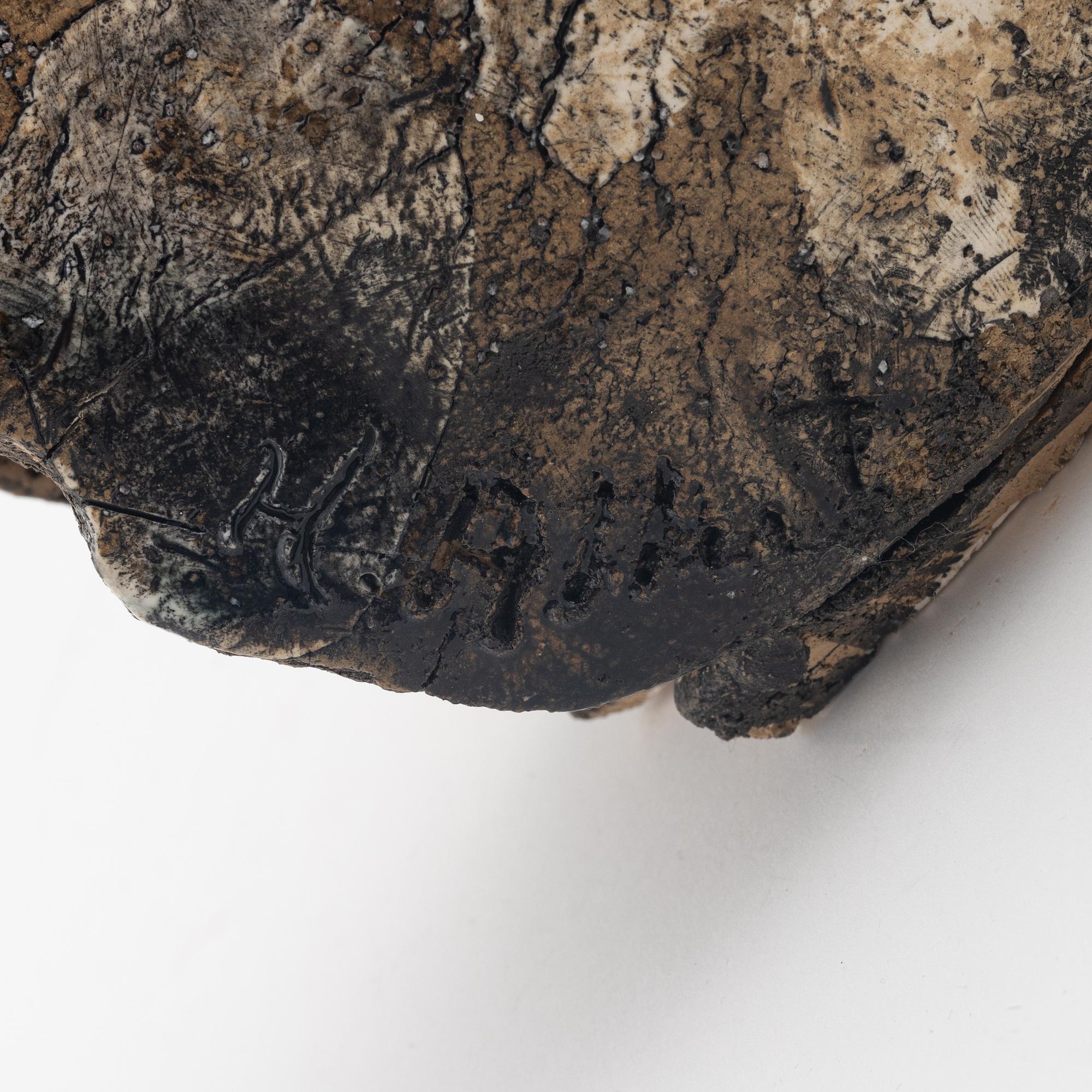 Henrik Allert, sculpture, stone ware, signed.