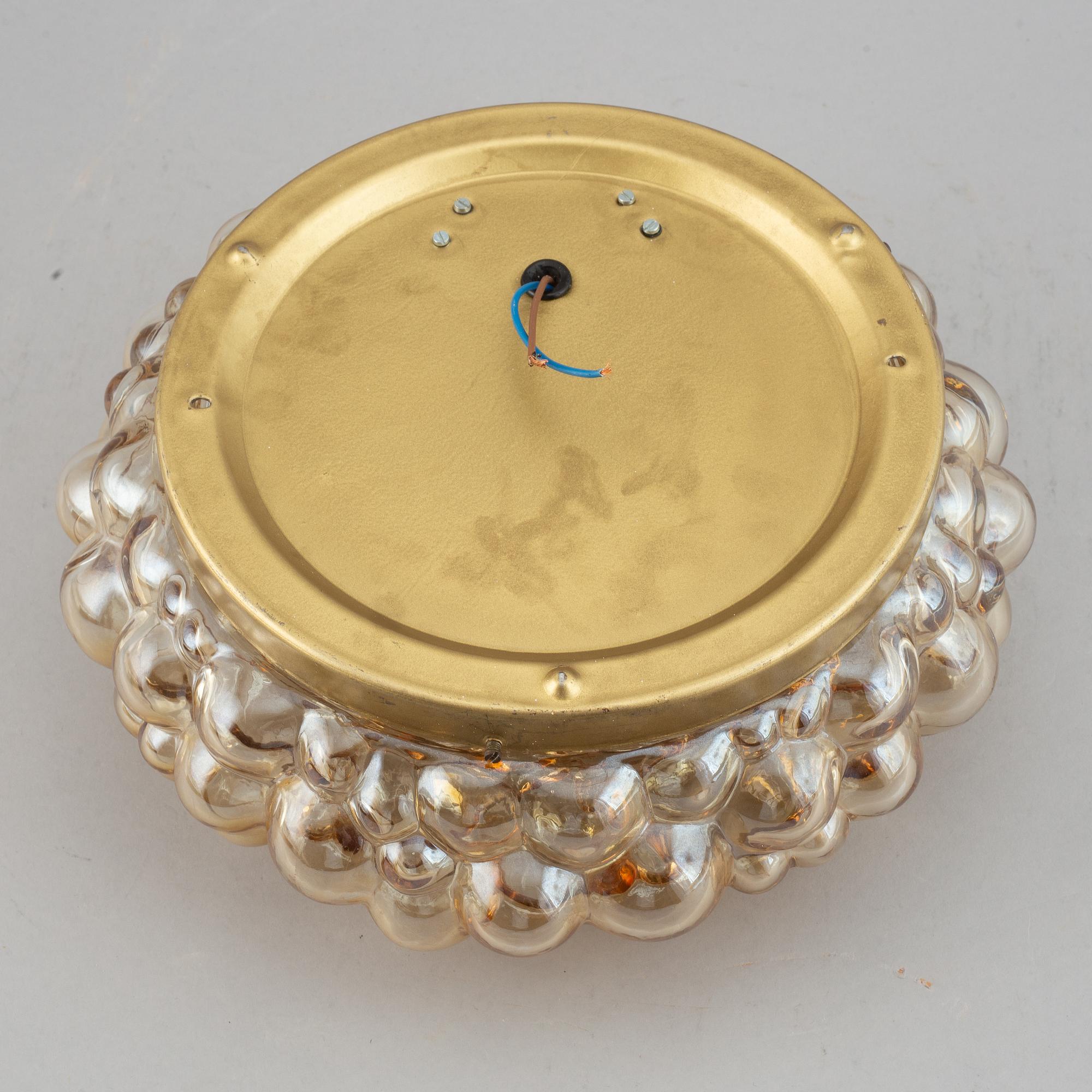 Helena Tynell,  a glass ceiling light, Glashütte Limburg, Germany.