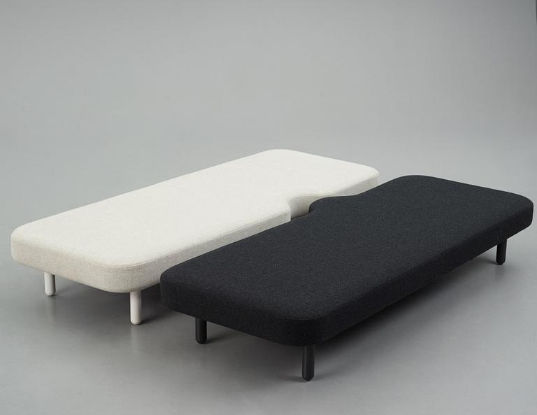 Claesson Koivisto Rune, "Adam and Eve", a pair of daybeds, Klein Dytham architecture, Japan, 2003.