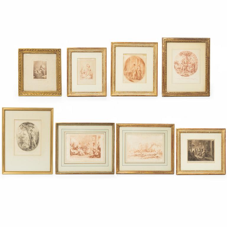 Elias Martin, Engravings, 8 pcs.