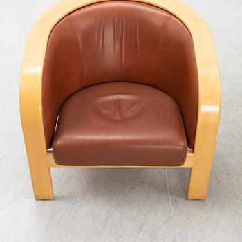Björn Hultén, a pair of 'Barbro' lounge chairs, Gärsnäs, model designed in 1972.