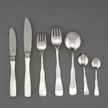 23 pieces of silver cutlery from MGAB in Lidköping, model "Uppsala", 1970s.