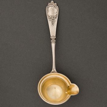 A SAUCE LADDLE, silver, Russia 1896-1907 Gustav Klingert.