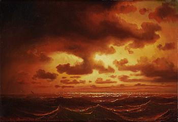 Marcus Larsson, ”Solnedgång på havet” (Sunset).