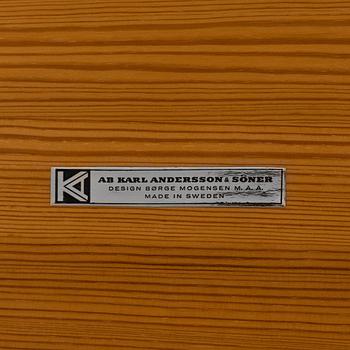 An "Asserbo" dinner table, designed by Børge Mogensen for Karl Andersson & Söner, second half of the 20th century.