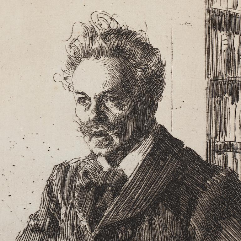 Anders Zorn, ”August Strindberg”.