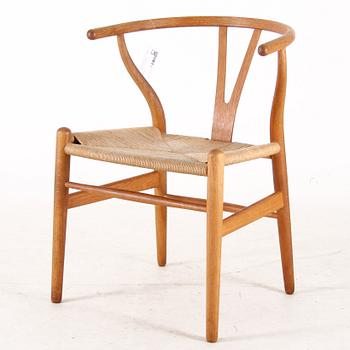 KARMSTOLAR, 6 st, "Y-stolen", Hans J Wegner, Carl Hansen & Sön, Danmark, 1974.