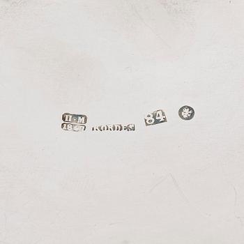 Alexander Kordes, smörbytta, silver, S:t Petersburg, Ryssland 1867.