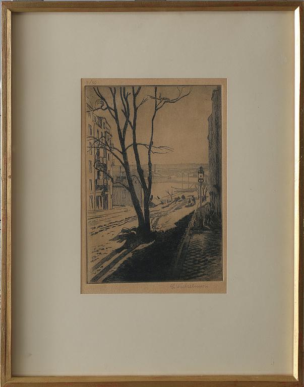 CARL WILHELMSON, etsning, signerad och numrerad 4/30.