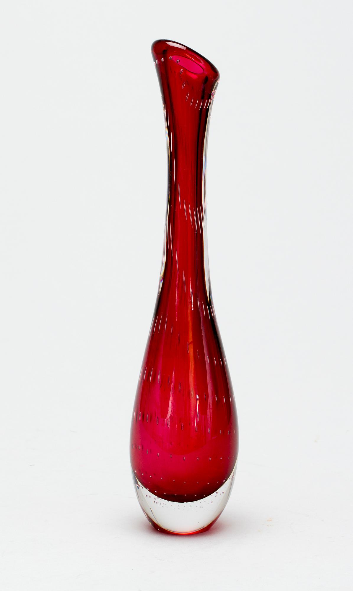 VAS, glas, Vicke Lindstrand, Kosta, signerad LH1336.