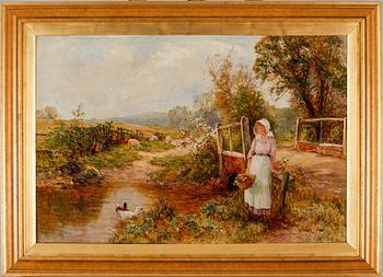 ERNEST WALBOURN, oil on canvas, signed.